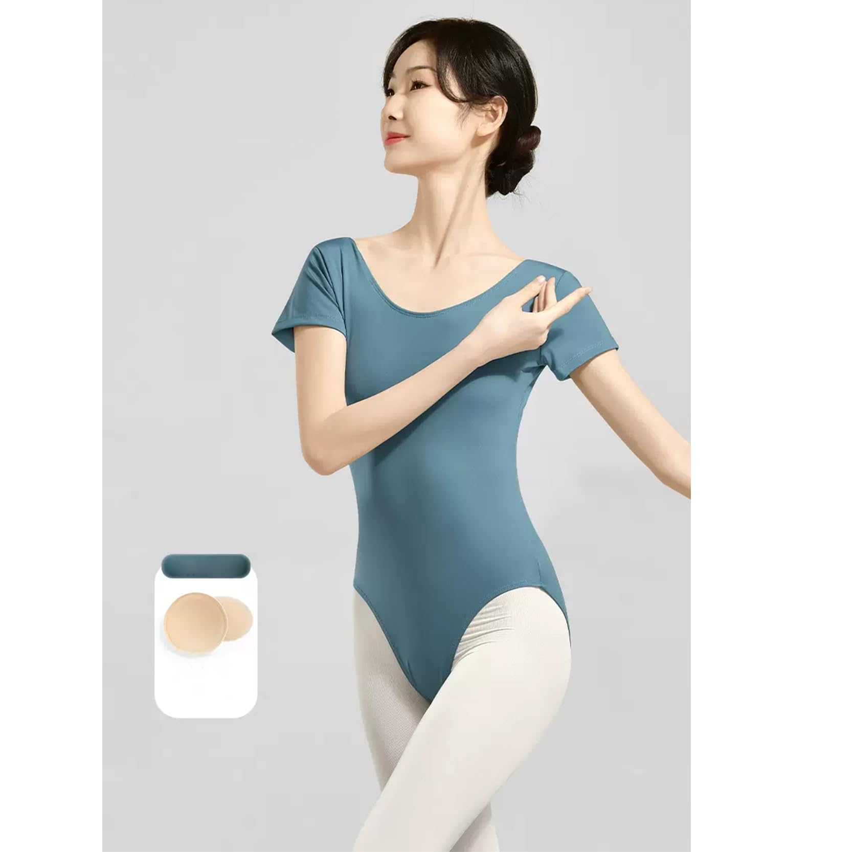 バレエ　スティナレオタード　付属洗濯ネット付き　半袖　M Amazon.co.jp: バレエレオタード女の子女性体操レオタードダンス